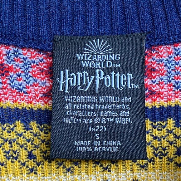 NWOT Harry Potter Hogwarts Happy Christmas Unisex Holiday Ugly Sweater Size S - Picture 5 of 9